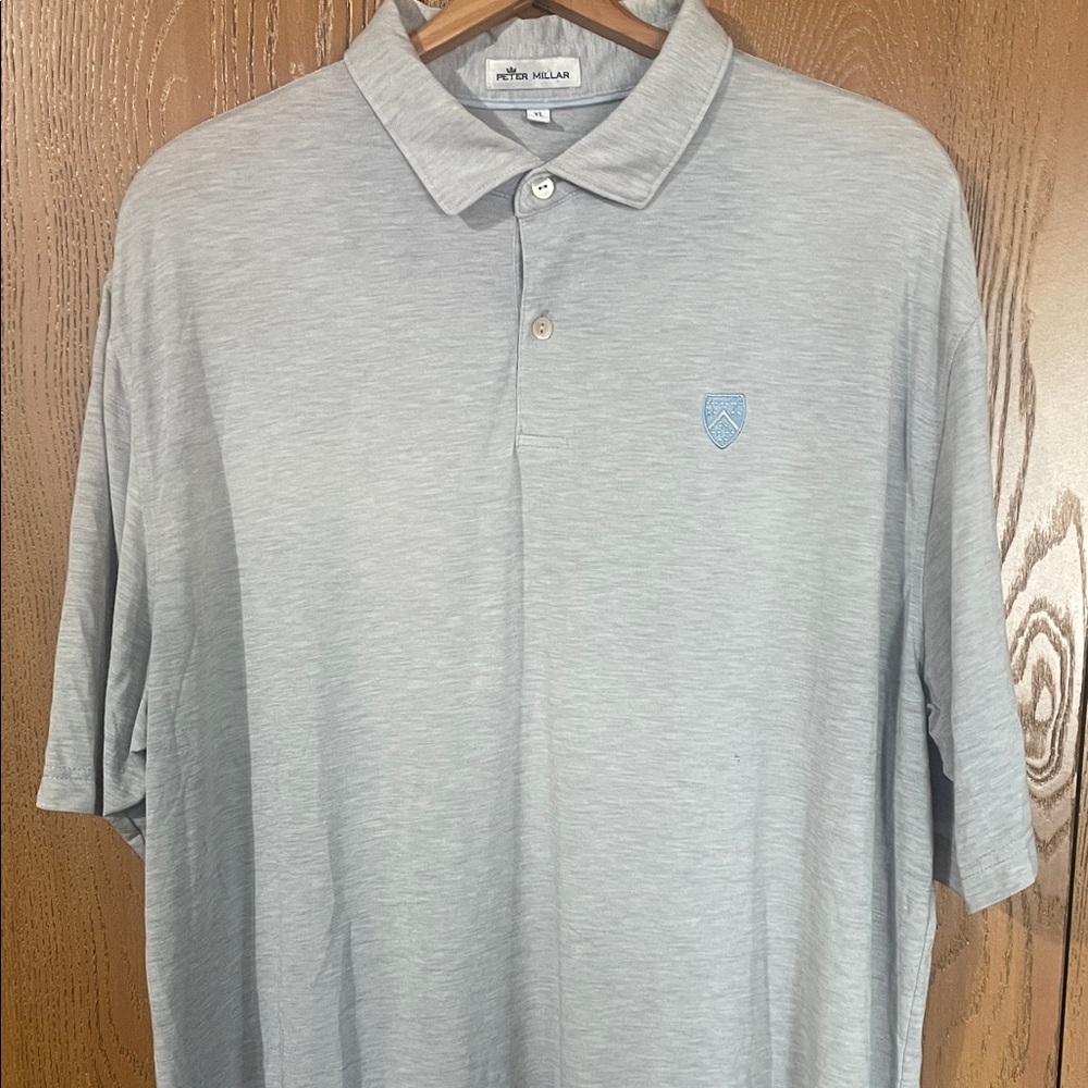 Peter Millar Light Gray Polo Shirt